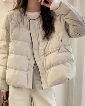 Thermal loose bread clothing autumn down coat for women