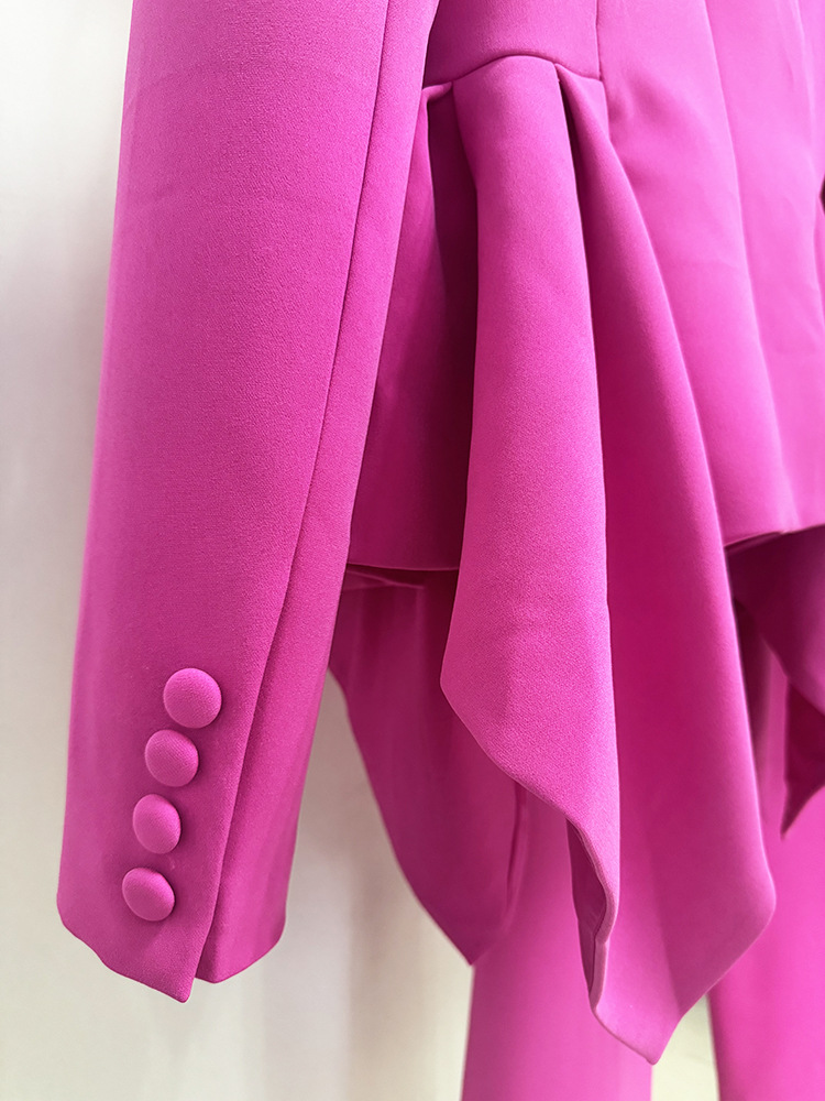 Micro speaker tops lotus leaf skirt long pants 2pcs set