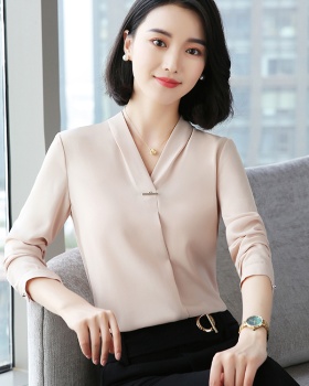 Fashion temperament tops long sleeve small shirt