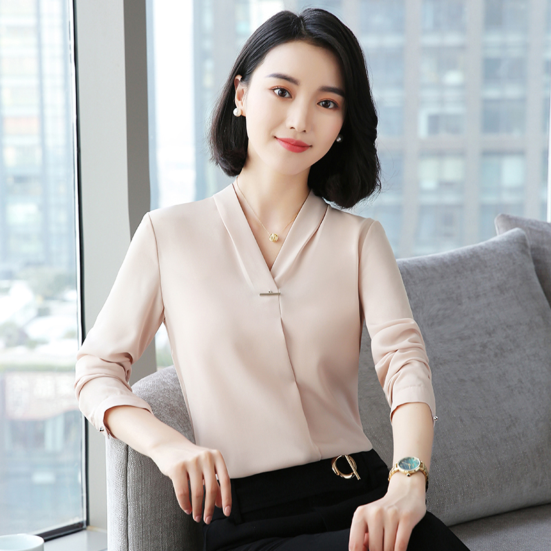 Fashion temperament tops long sleeve small shirt