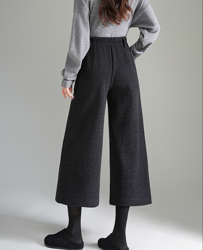 Commuting casual pants autumn and winter wide leg pants