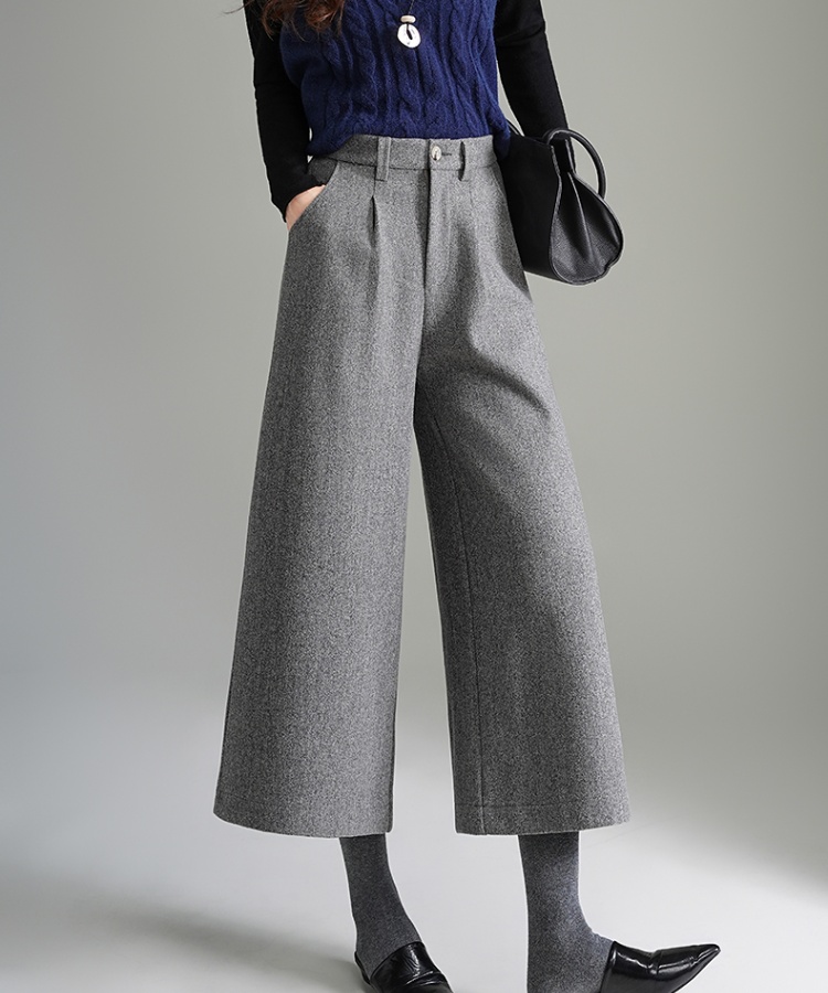 Commuting casual pants autumn and winter wide leg pants