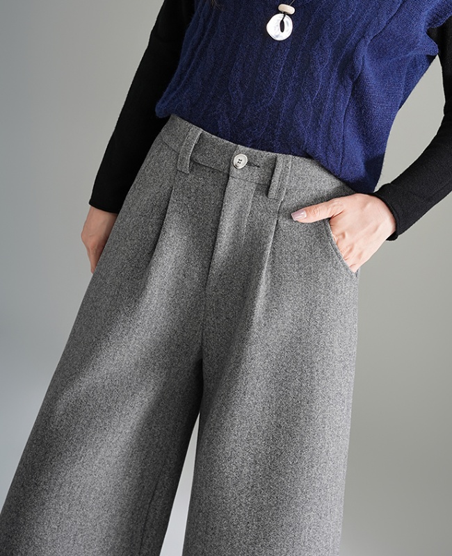 Commuting casual pants autumn and winter wide leg pants