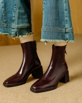 Middle cylinder short boots boots for women