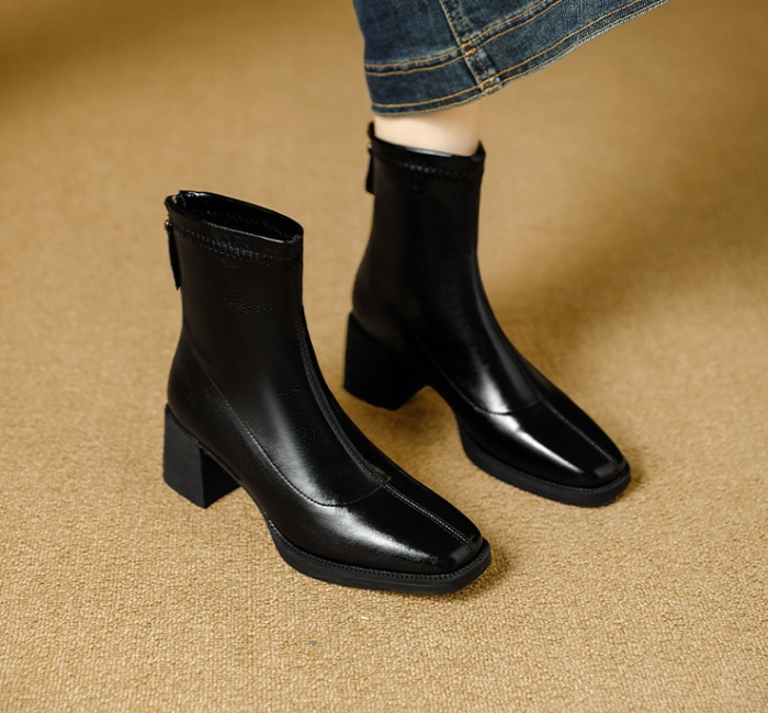 Middle cylinder short boots boots for women
