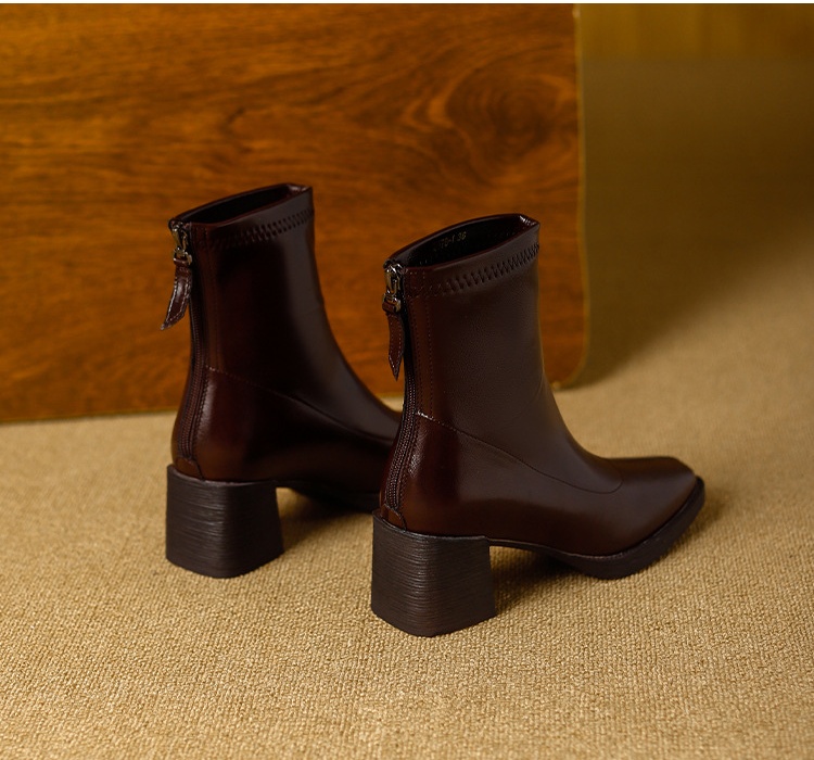 Middle cylinder short boots boots for women