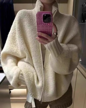 Autumn and winter tops cstand collar sweater for women