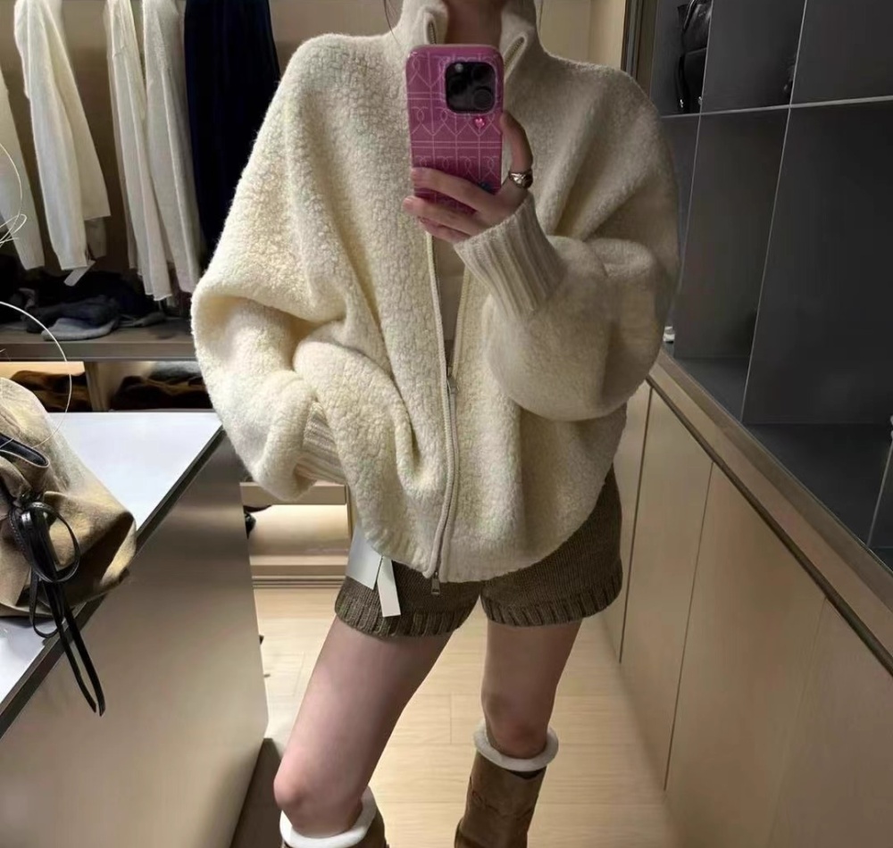 Autumn and winter tops cstand collar sweater for women