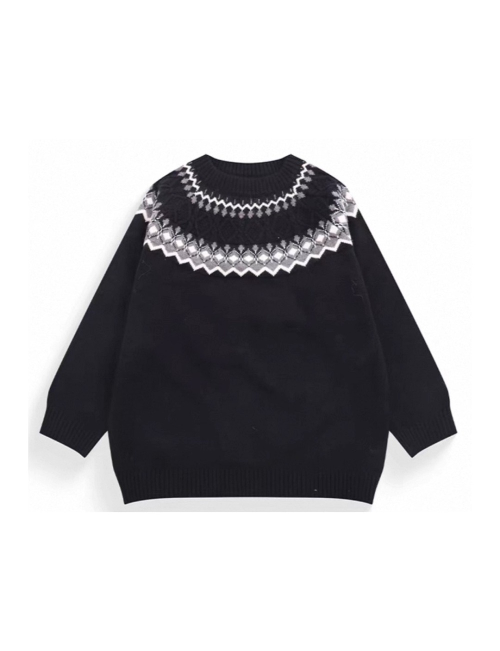 Retro loose lazy sweater winter pullover tops for women