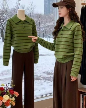 Korean style retro American style winter sweater for women