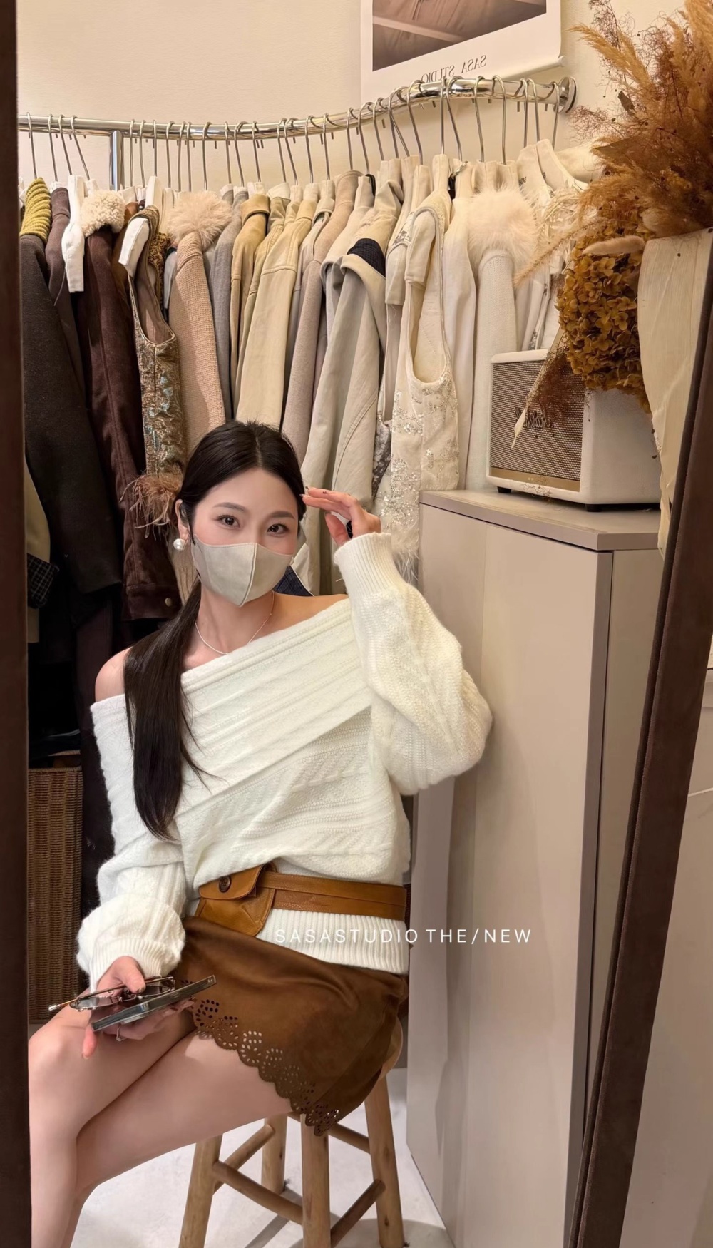 Strapless France style sweater