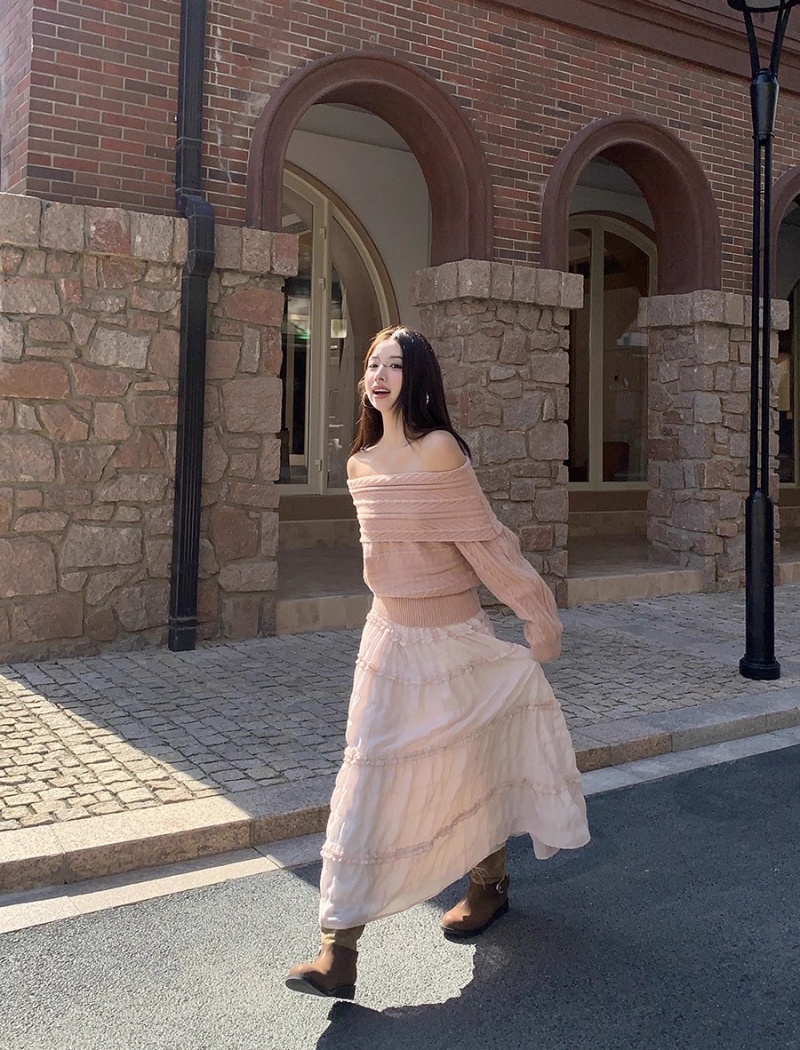 Strapless France style sweater