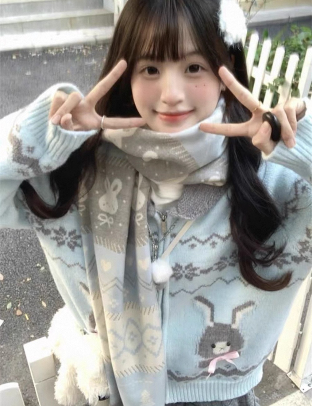 Autumn and winter sweater lovely coat for women