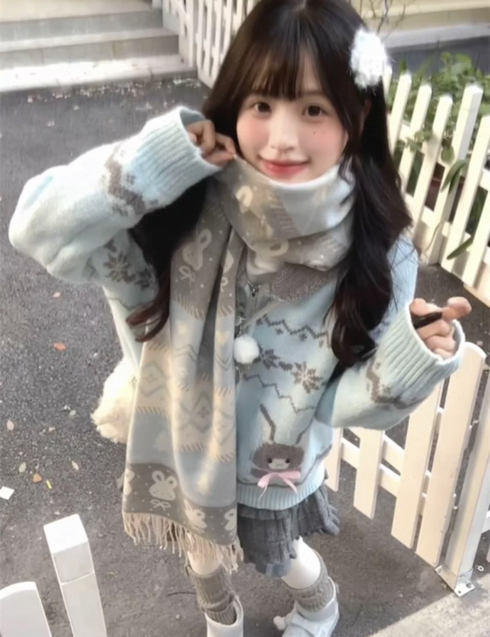 Autumn and winter sweater lovely coat for women