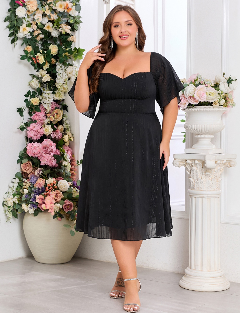 Wear European style strapless spring dress for women