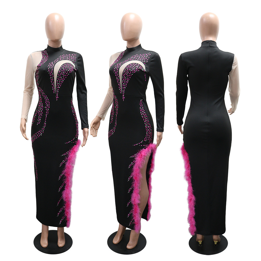 Slim formal dress package hip dress for women