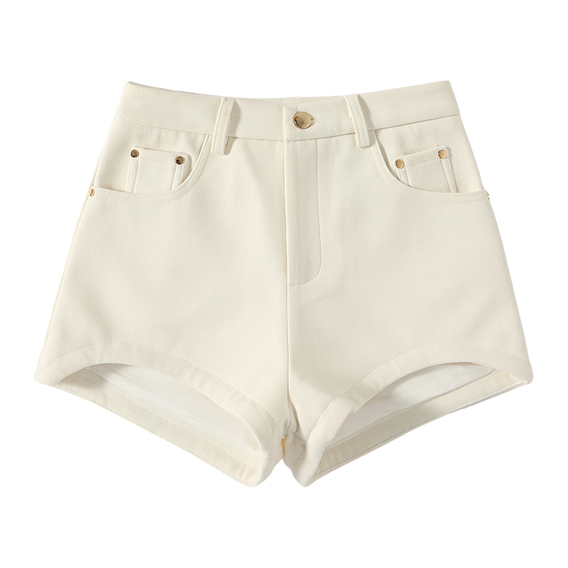 Bottoming wears outside slim boots pants woolen high waist shorts