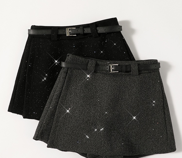 A-line high waist short skirt package hip slim pants for women