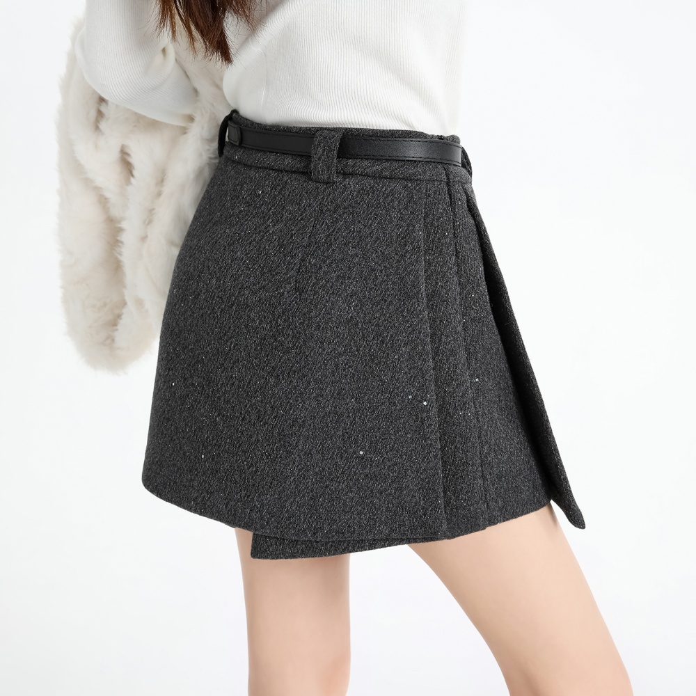 A-line high waist short skirt package hip slim pants for women