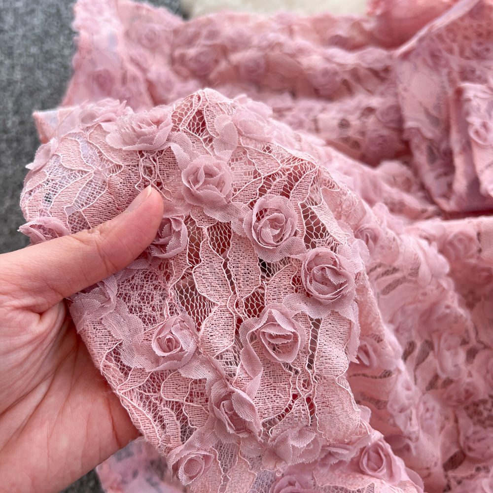 Pinched waist romantic long dress twining dress for women