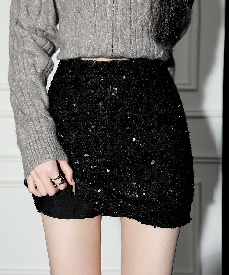 Autumn and winter skirt A-line short skirt for women