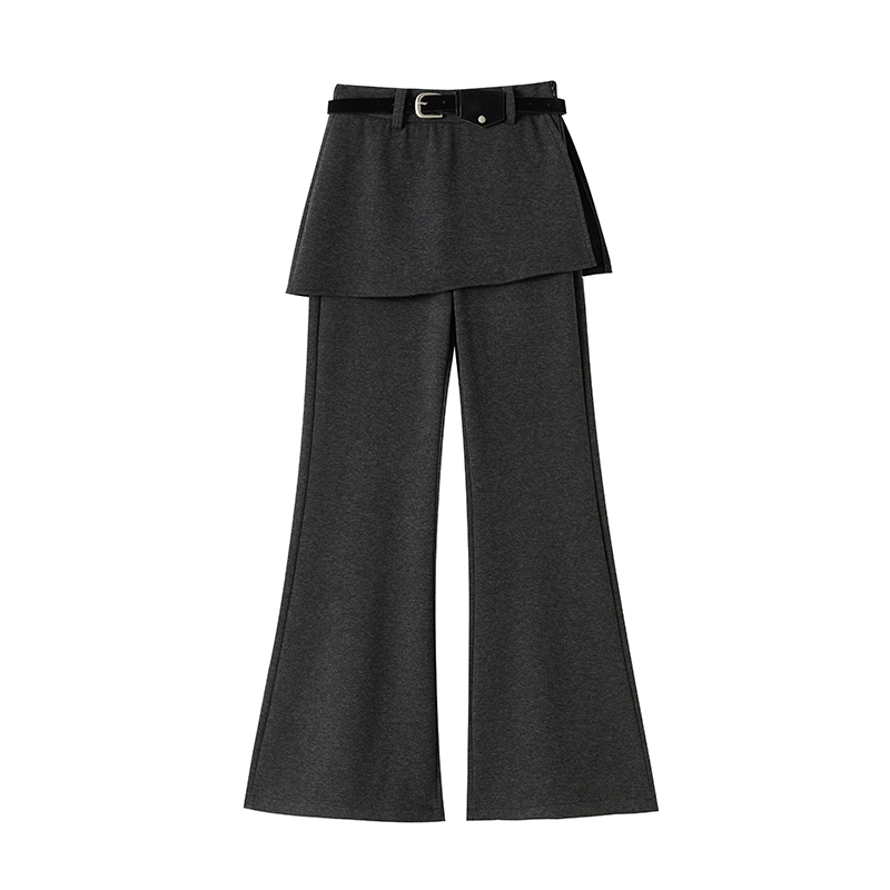 Winter cashmere flare pants micro speaker pants for women