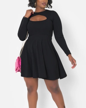 Slim hollow temperament European style jumpsuit for women