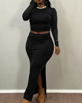 Large yard spicegirl tops Casual skirt 2pcs set for women