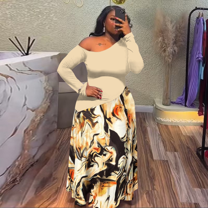 Sexy slim European style splice dress for women