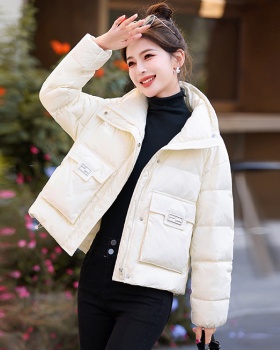 Thick duck down coat short winter down coat for women