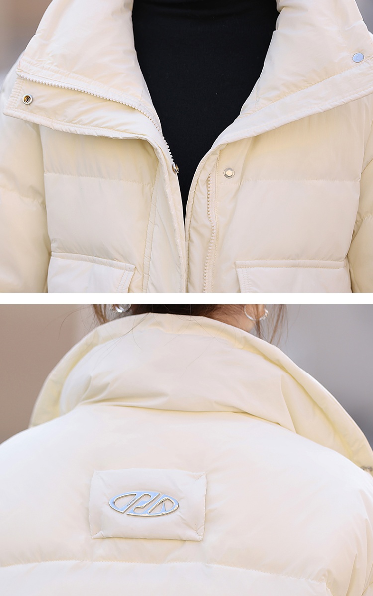 Thick duck down coat short winter down coat for women