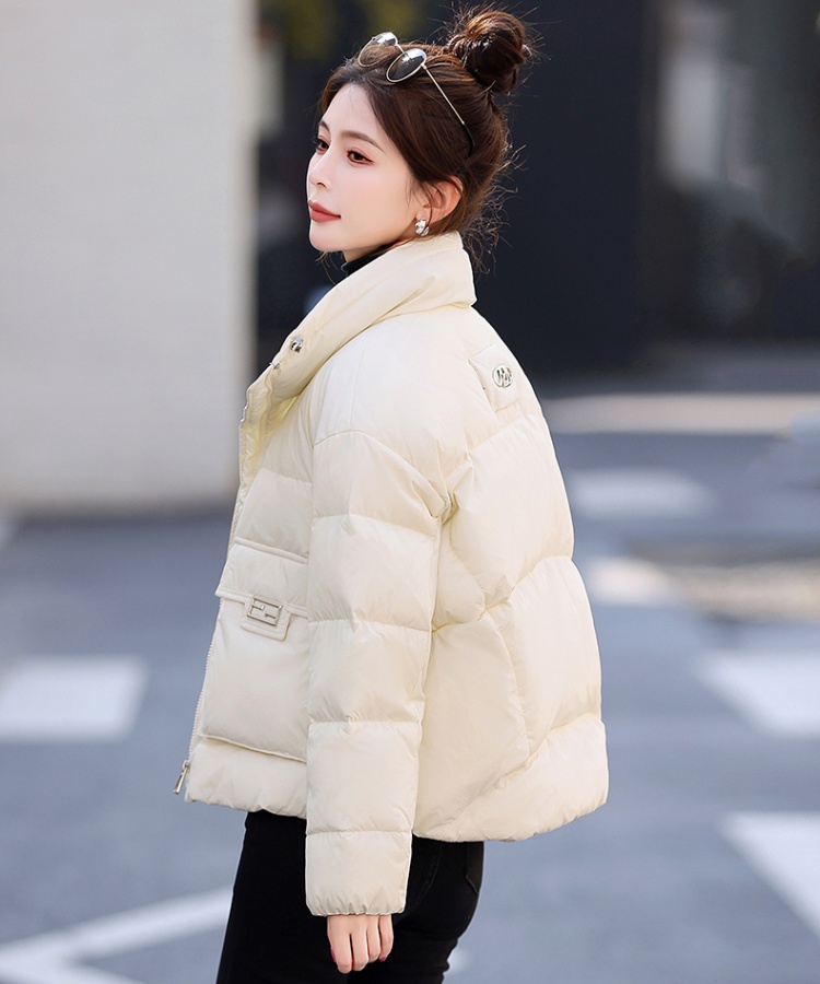 Thick duck down coat short winter down coat for women