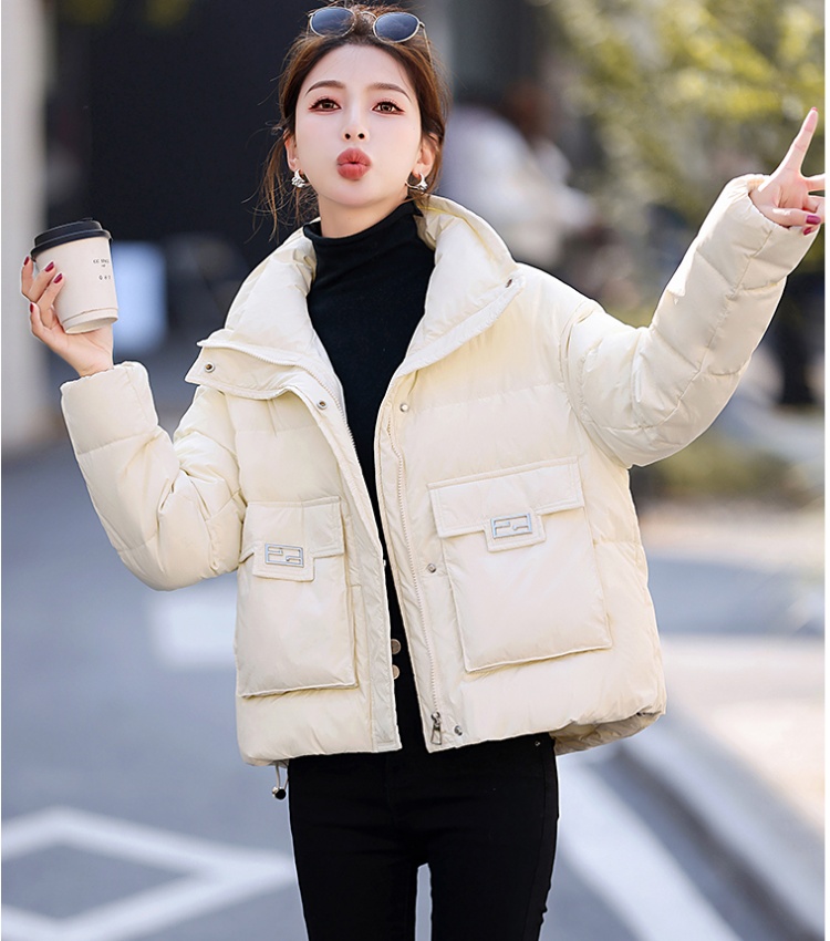 Thick duck down coat short winter down coat for women