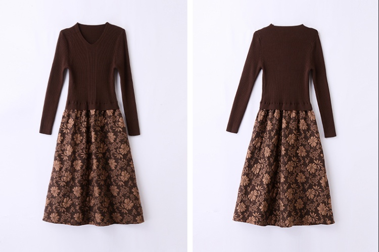 Fashion autumn and winter dress 2pcs set for women