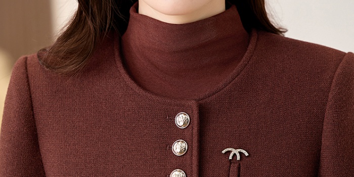 Spring woolen skirt chanelstyle business suit 3pcs set