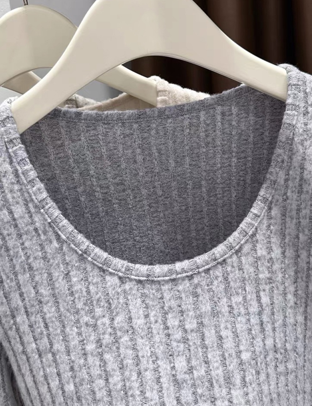 Pit stripe fresh Asian style knitted Casual tops for women