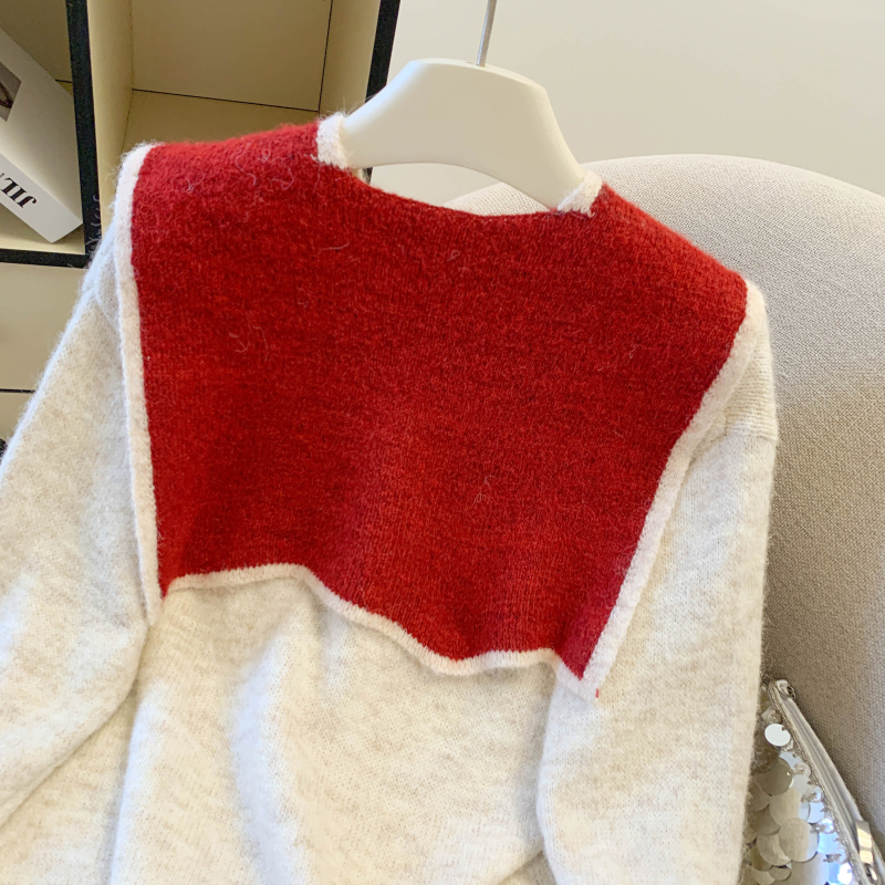 Fashion sweater all-match cardigan 2pcs set