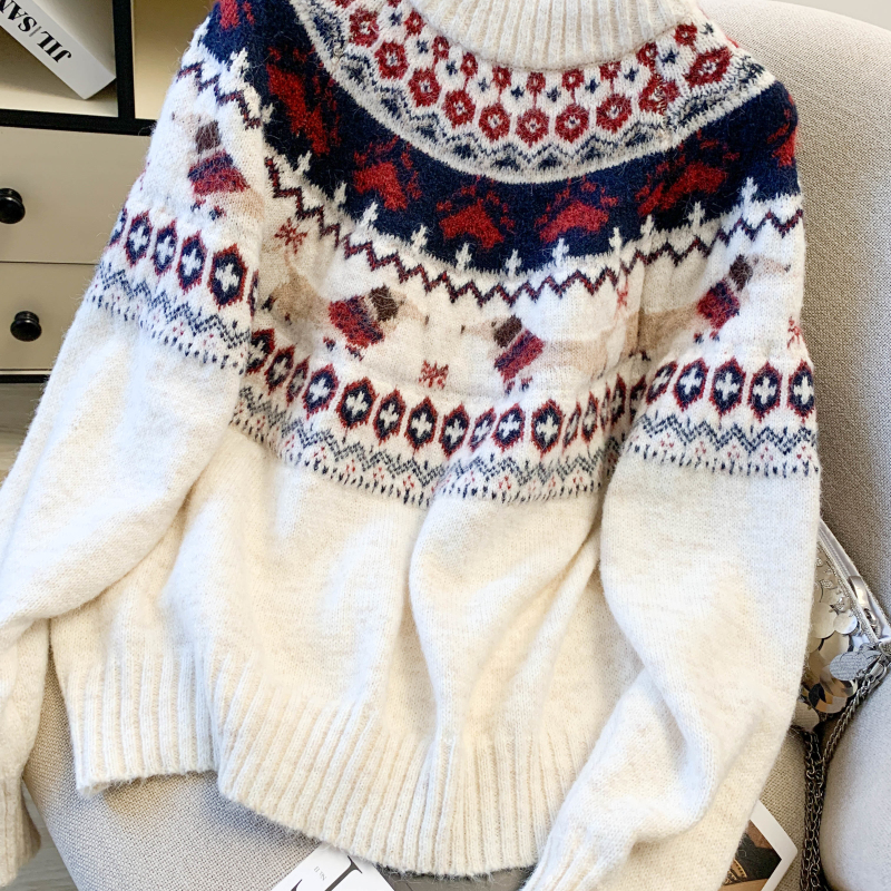 Thick tops pullover sweater