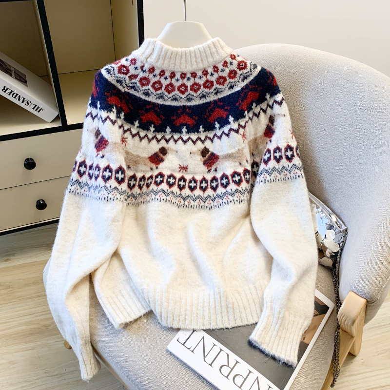 Thick tops pullover sweater