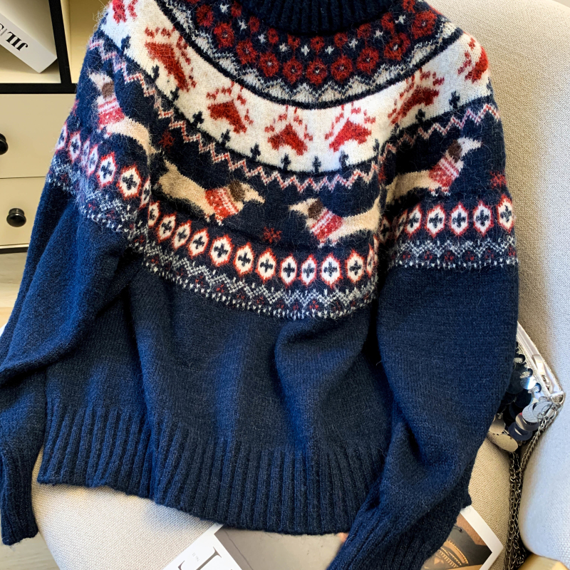 Thick tops pullover sweater