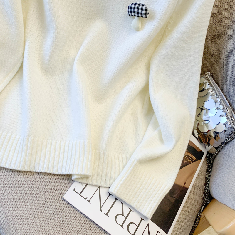 College style tops pullover bottoming shirt for women