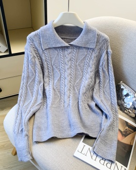 Pure fashion sweater pullover all-match tops for women