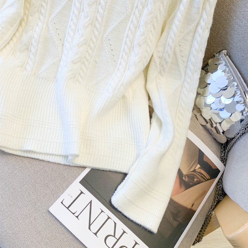 Pure fashion sweater pullover all-match tops for women