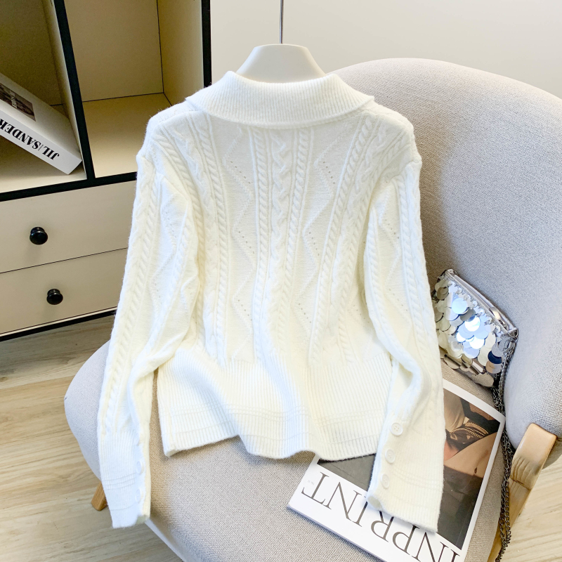 Pure fashion sweater pullover all-match tops for women