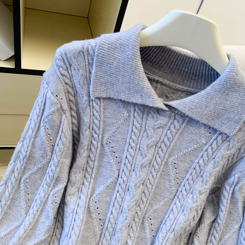 Pure fashion sweater pullover all-match tops for women