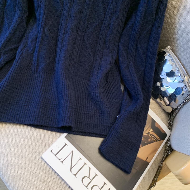 Pure fashion sweater pullover all-match tops for women