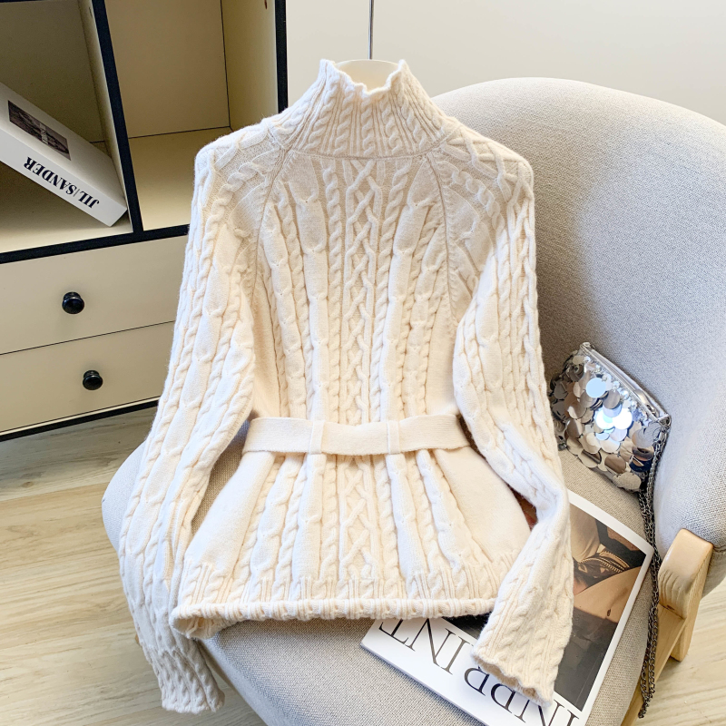 Casual Western style sweater twist fashion belt for women