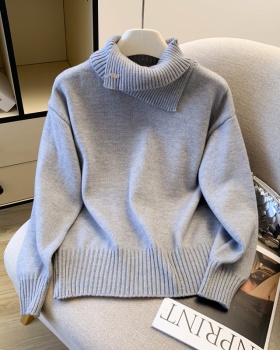 Heap collar niche sweater fashion tops for women