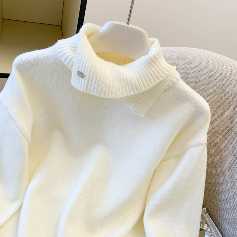 Heap collar niche sweater fashion tops for women