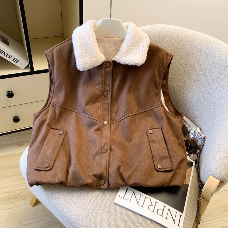 Western style cotton coat thick tops for women